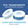 Imagem de Fita Trasparente Microperfurada Sanfarma 12mm x 4,5m 72 Unid