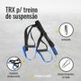 Imagem de Fita Trx Duplo Treino Suspenso Funcional Cross Training Azul treinamento Suspensão Profissional