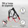 Imagem de Fita Trx Duplo Treino Suspenso Funcional Cross Training Vermelho treinamento Suspensão Profissional