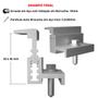 Imagem de Fixador Grampo Final End Clamp Regulável Placa Painel Solar Alumínio e Inox  Perfil Master  Kit 02 Un