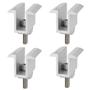 Imagem de Fixador Grampo Middle Clamp Linha C Placa Painel Solar Kit 4
