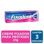 Imagem de Fixodent 21 G Original - Adesivo Próteses Dentárias 3 Unid