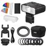 Imagem de Flash Macro Godox Mf12 Ttl Universal + Kit Anel Adaptador Para Lentes