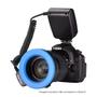 Imagem de Flash Macro Ring Light LED 550D para Câmeras DSLR Nikon/Canon