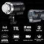 Imagem de Flash Mini Tocha Com Bateria Godox Ad300pro Com Rádio Flash Universal