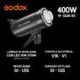 Imagem de Flash Tocha Estúdio Profissional Godox 400w Sk400ii V Luz Led Modelagem