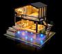 Imagem de Flever Dollhouse Miniature DIY House Kit Manual Criativo com Móveis para Obras de Arte Românticas Presente (Perfect Time Apartment)