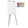 Imagem de Flip Chart Quadro Branco 60x90cm Tripé Retrátil com 4 Marcadores
