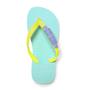 Imagem de Flip Flop Infantil Azul Turquesa Borracha Tiras Flat - Santa Lola