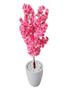 Imagem de Flor Cerejeira Pink Japonesa Arranjo Artificial Com Vaso de Decoração