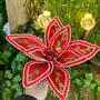 Imagem de Flor de Natal Grande Vermelha Guizos 28cm 287792 - Vencedor 