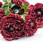 Imagem de Flor Ranunculus Vermelha 70X20Cm Planta Artificial Kit 3Pc