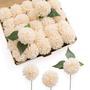 Imagem de Flores Artificiais Ling's Moment - 25 Dahlias Creme com Caule