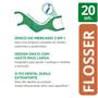 Imagem de Flosser Dual Technique 2 em 1 GUM Fio Dental Adulto com Cabo  20 unidades