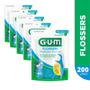 Imagem de Flosser Multiple Action Azul GUMFio Dental Adulto com Cabo  200 unidades