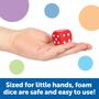 Imagem de Foam Dice Learning Resources Dot Red Blue Conjunto de 2 lados