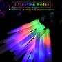 Imagem de Foam Glow Sticks EXCECAR 42PCS LED Light Up 3 modos de piscar