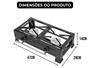 Imagem de Fogão 2 Bocas Com Chapa Média Kit Gás Caminhão Carreta com acessórios