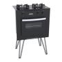 Imagem de Fogao 2 Bocas Venax Mini Cook Preto Fosco Gas Glp