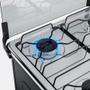 Imagem de Fogao 4 BC Preto com Mesa Inox Atlas Agile Up Bivolt Preto