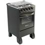 Imagem de Fogão 4 Bocas a Gás Braslar New Sirius com Mesa Inox e Forno Easy-Clean Preto