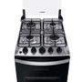Imagem de Fogão 4 Bocas a Gás Brastemp Branco BFO4EBBUNA Mesa Inox Dupla Chama e Acendimento Automático Bivolt