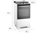Imagem de Fogão 4 Bocas Electrolux Inox Branco Efficient FE4IW