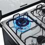 Imagem de Fogão 4 Bocas Preto com Mesa Inox Dako Magister Grill Bivolt