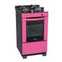 Imagem de Fogao 4 Bocas Venax Delplus Vitreo Bl Pink Gas Glp