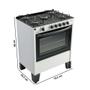 Imagem de Fogão 5 Bocas a Gás Braslar Fenix Glass com Mesa de Vidro e Forno 72,2L Branco Bivolt