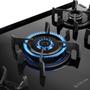 Imagem de Fogão 5 Bocas Com Mesa De Vidro Atlas Agile Up Glass New Preto Bivolt