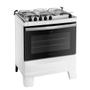 Imagem de Fogão 5 Bocas Com Mesa Inox Atlas Agile Up Branco Bivolt