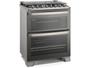 Imagem de Fogão 5 bocas Electrolux Cinza Experience com Duplo Forno, PerfectCook360 e Vapor Bake (FE5DC)