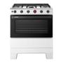 Imagem de Fogão 5 Bocas Esmaltec F5IAB5121 Ideal Super Mesa em Aço Inox Acendimento Automático Branco Bivolt