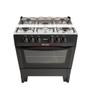 Imagem de FogAo 5 Bocas Mesa de Inox Forno Easy Clean Acendimento Manual Trempe Esmaltado - Preto