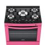 Imagem de Fogao 5 Bocas Venax Delplus Vitreo Bl Pink Gas Glp