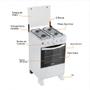 Imagem de Fogão a Gás Clarice Delicato Plus 4 Bocas Mesa Inox Easy Clean-Bivolt