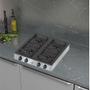 Imagem de Fogão À Gás Clarice Junior 4B Mesa Preto Manual-Inox
