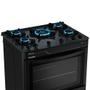 Fogão a Gás Mesa de Vidro Limpa Fácil e Acendimento Automático Esmaltec Pérola Glass 5 Bocas Preto Imagem de Fogão a Gás Mesa de Vidro Limpa Fácil e Acendimento Automático Esmaltec Pérola Glass 5 Bocas Preto