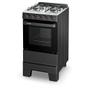 Imagem de Fogão a Gás Mesa Inox e Forno 50L Limpa Fácil Esmaltec IDEAL POP F4ISP Cor Preto 4 bocas