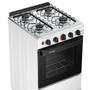 Imagem de Fogão a Gás Mesa Inox Forno 50L Limpa Fácil e Acendimento Automático Esmaltec IDEAL Super F4IAB Cor Branco 4 bocas Bivolt