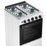 Imagem de Fogão a Gás Mesa Inox Forno 50L Limpa Fácil e Acendimento Automático Esmaltec IDEAL Super F4IAB Cor Branco 4 bocas Bivolt