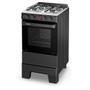 Imagem de Fogão a Gás Mesa Inox Forno 50L Limpa Fácil e Acendimento Automático Esmaltec IDEAL Super F4IAP Cor Preto 4 bocas Bivolt