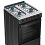 Imagem de Fogão a Gás Mesa Inox Forno 50L Limpa Fácil e Acendimento Automático Esmaltec IDEAL Super F4IAP Cor Preto 4 bocas Bivolt