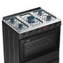 Imagem de Fogão a Gás Mesa Inox Super Chama Forno 84L Limpa Fácil e Acendimento Automático IDEAL Super F5IAP Cor Preto 5 bocas Bivolt