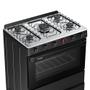 Imagem de Fogão a Gás Mesa Inox Super Chama Forno 84L Limpa Fácil e Acendimento Automático IDEAL Super F5IAP Cor Preto 5 bocas Bivolt
