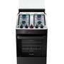 Imagem de Fogão a Gás Mesa Inox Tampa de Vidro Forno 50L Limpa Fácil e Acendimento Automático Esmaltec IDEAL Top T4IAP Cor Preto 4 bocas Bivolt