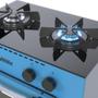 Imagem de Fogao a gas mini cook 2 q azul gas glp