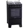 Imagem de Fogão Atlas 4 Bocas Mônaco Plus com Mesa de Inox Bivolt  Preto