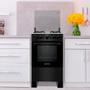 Imagem de Fogão Atlas 4 Bocas Mônaco Plus com Mesa de Inox Bivolt  Preto